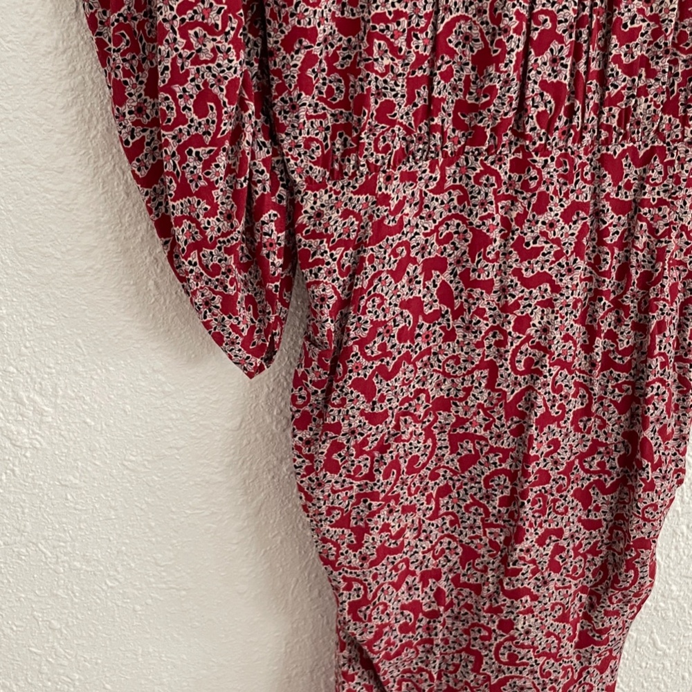 ba&sh Red Floral Mini Dress - Picture 8 of 12
